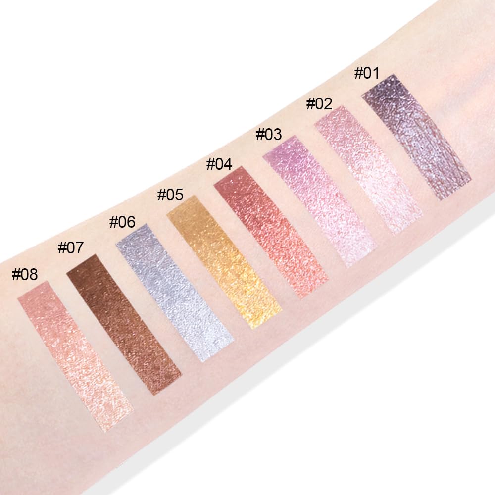 Cream Glitter Grey Blue Shimmer Metallic Eyeshadow Palette Makeup, Natural Single Mini Instant