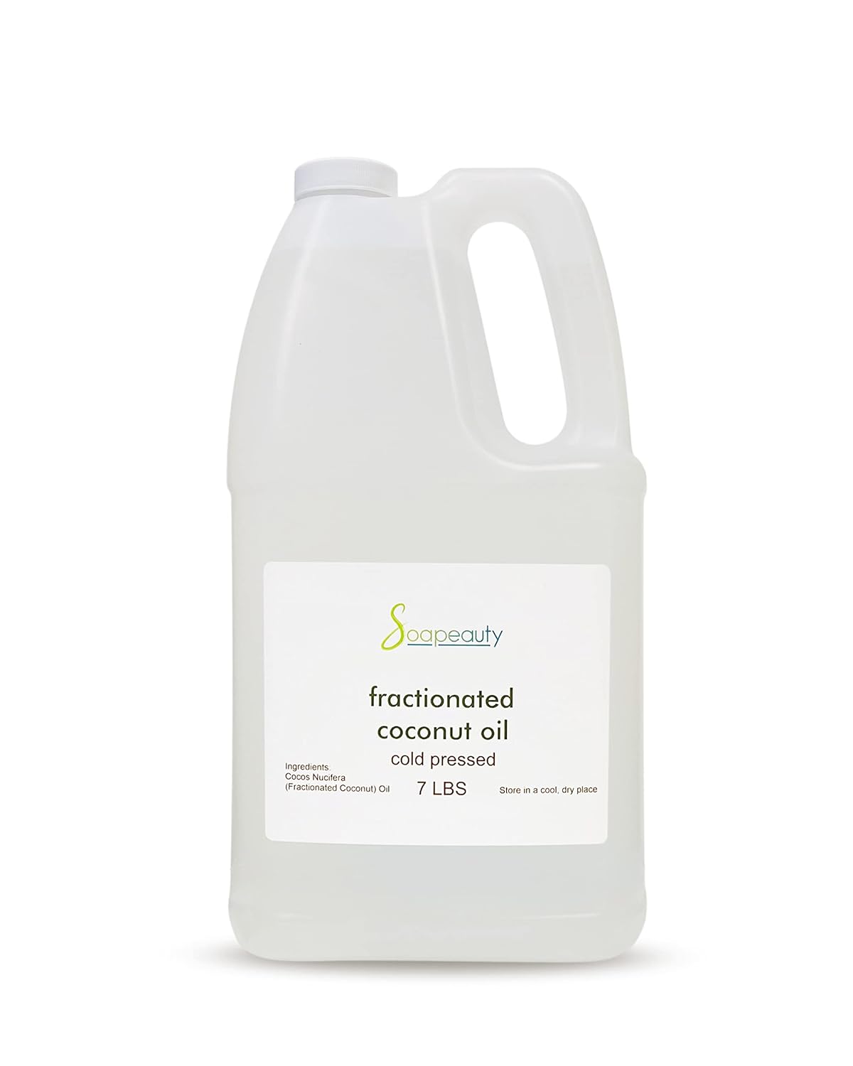 Soapeauty FRACTIONATED COCONUT OIL Cold Pressed Refined | 100% Natural Available in Bulk | Carrier