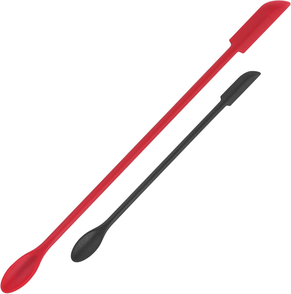 Mini Spatula Silicone Spatula Set - Cuttte 2pcs Small Makeup Scrapers for Cosmetics, Reusable