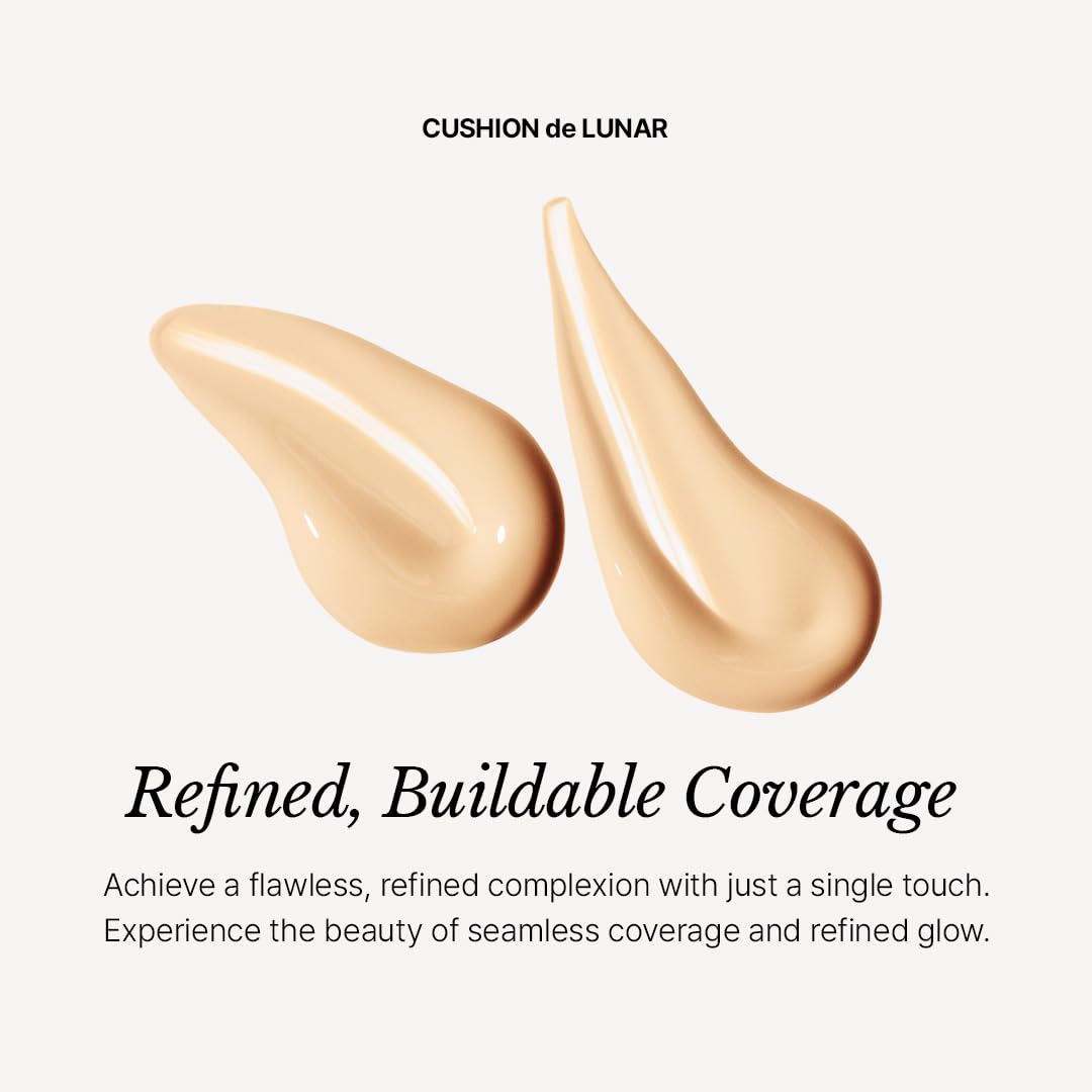 [CHALLANS de PARIS] Cushion de Lunar Excellence Foundation – 21 Bright Ivory | Long-Wear, Buildable