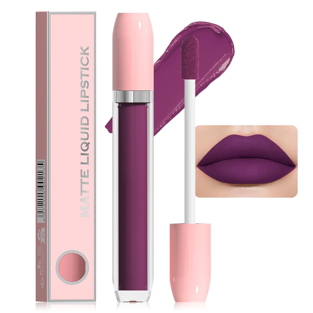 BINGBRUSH Super Matte Longwear No-Budge Stay On Smudge Proof Liquid Lipstick Long Lasting Makeup