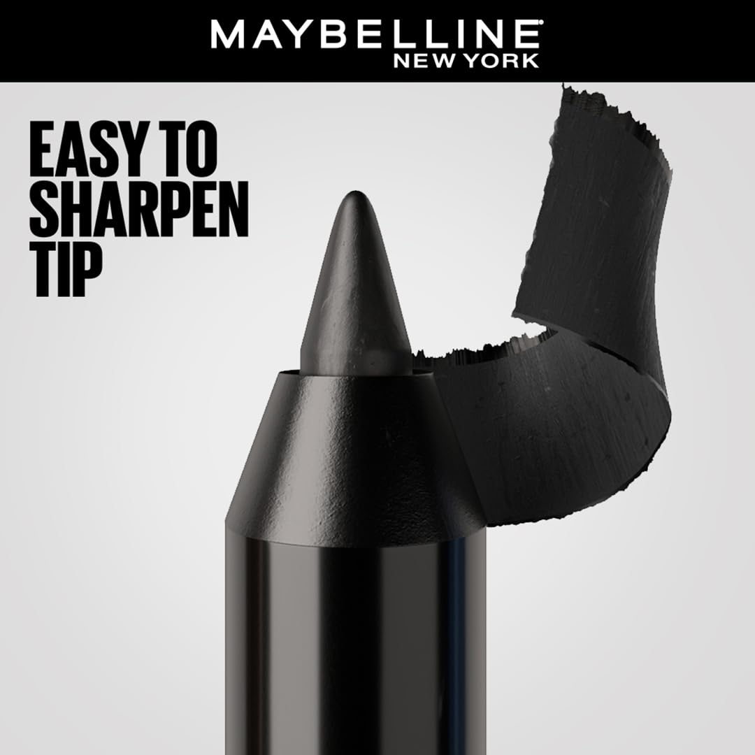 MAYBELLINE New York Tattoo Studio Long-Lasting Sharpenable Eyeliner Pencil, Glide on Smooth Gel