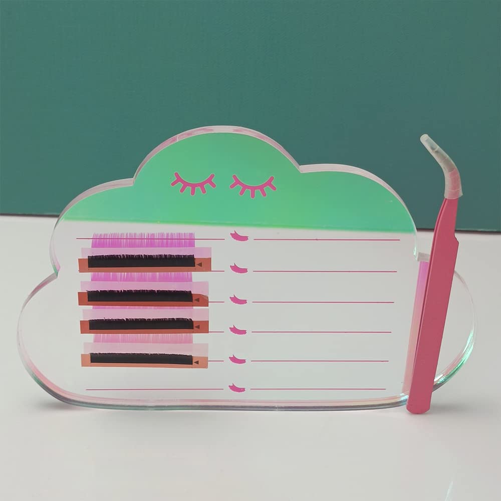 Grafting False Eyelash Acrylic Extension Pallet, Eyelash Extension Tweezers Plate Pad Makeup