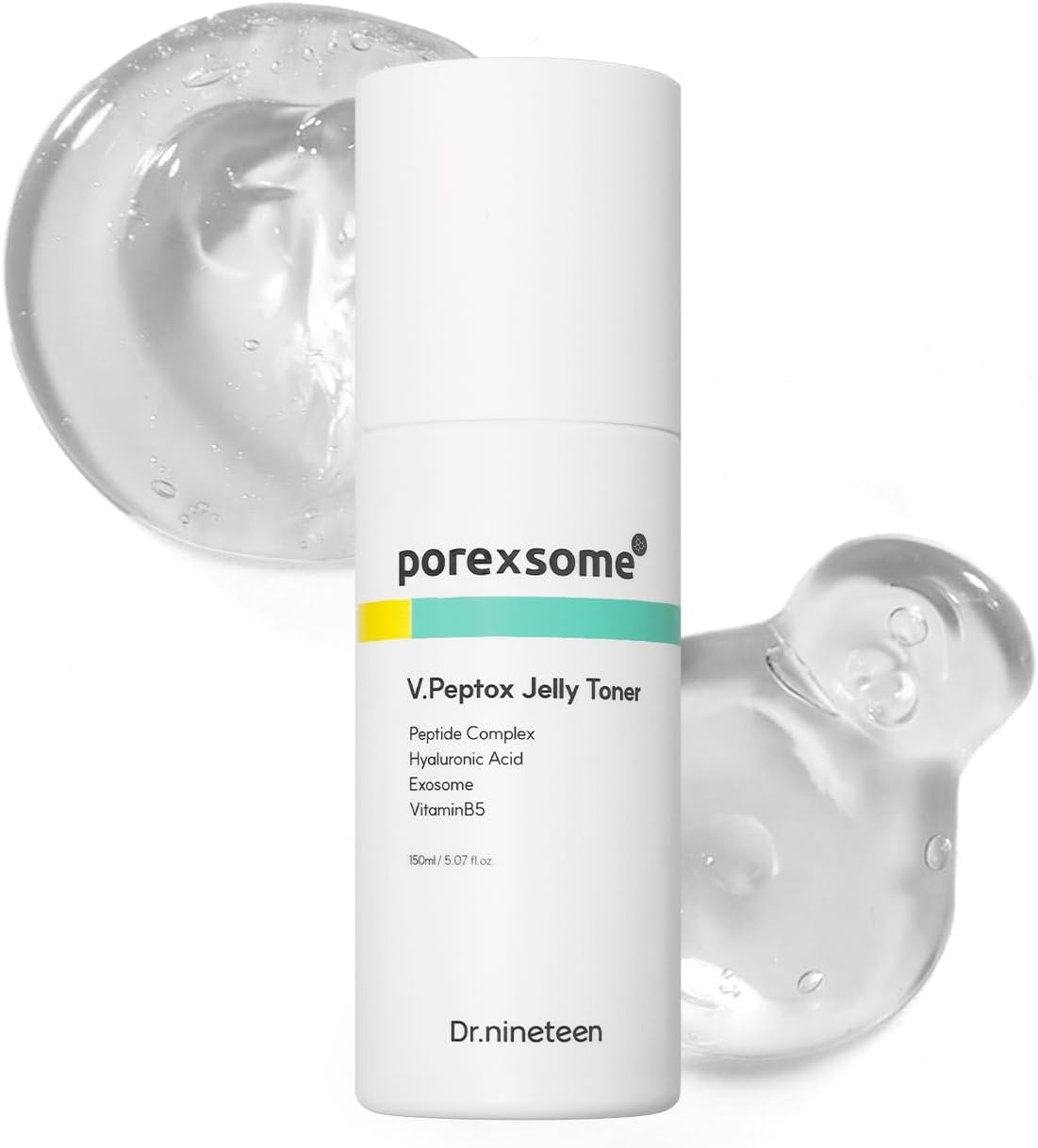 Dr.ninteen V.Peptox Jelly Tonerㅣ13 Peptides 25,000ppm + 10 Hyaluronic Acid(HA) + ExosomeㅣEssence