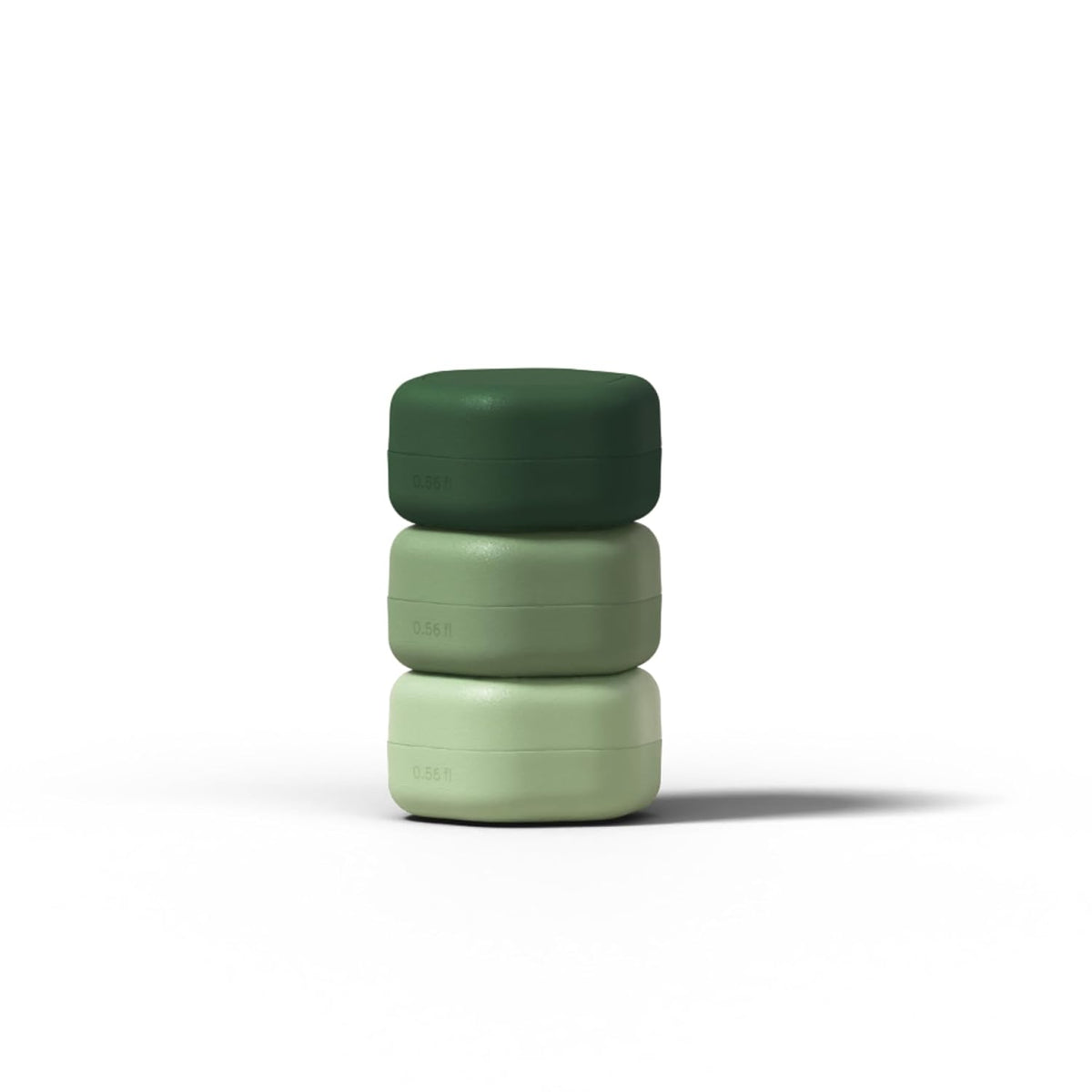 Cadence Travel Containers Basic Skincare Set - Magnetic Containers with Lids,Carry On Travel
