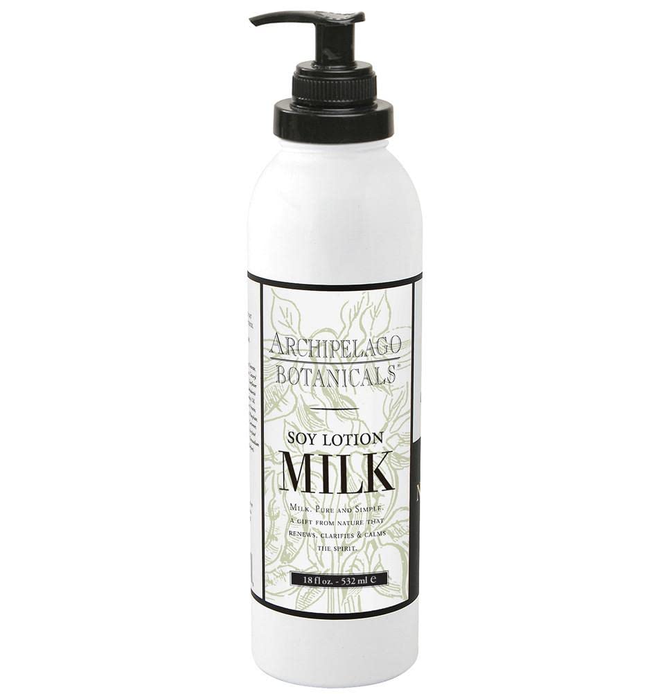 Archipelago Botanicals Soy Milk Lotion for Rehydration and Regeneration, Soy Body Lotion and