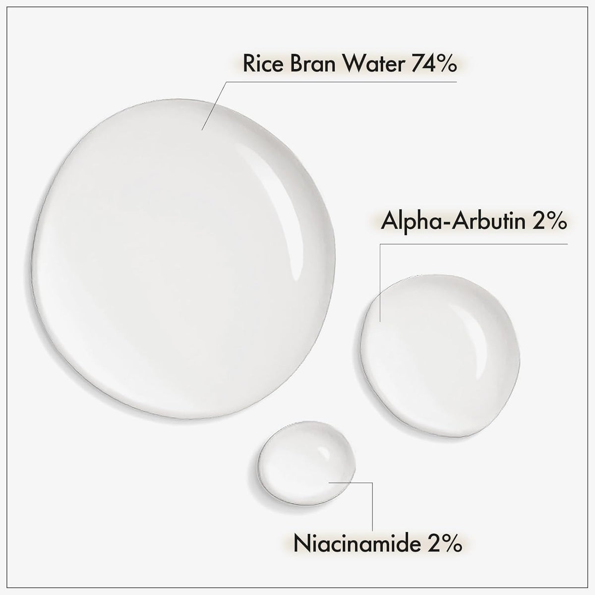 Alpha Arbutin 2% Rice Serum, Rice 746,074ppm, Alpha-Arbutin 20,000ppm, Glow, Glass skin