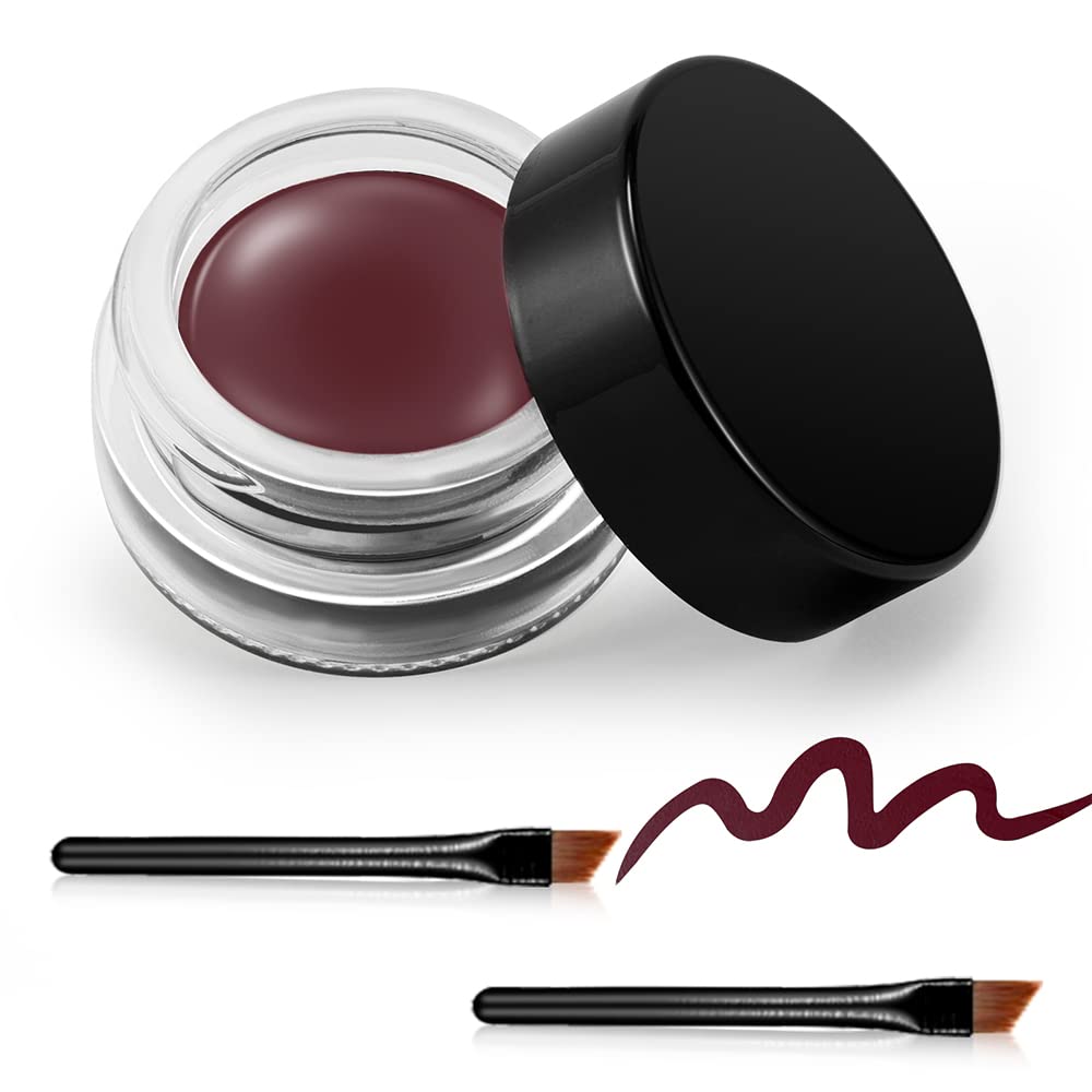 Erinde Waterproof Gel Eyeliner, Cream Eyeliner Gel Pot, High-Intensity Pigments Long Lasting