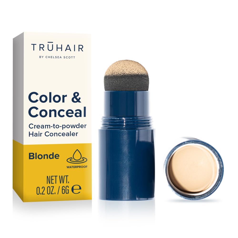 TRUHAIR Color & Conceal Waterproof Root Touch Up - Hair Cover Up for Gray Coverage and Hairline