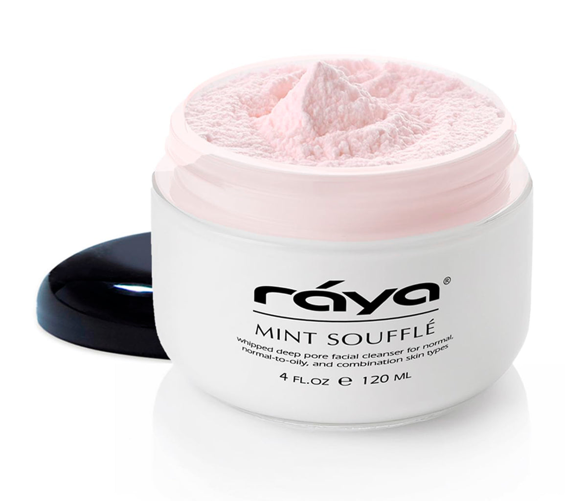 RAYA Mint Soufflé Facial Cleanser 4 oz (102) | pH Balanced Face Wash for Oily and Combination Skin|