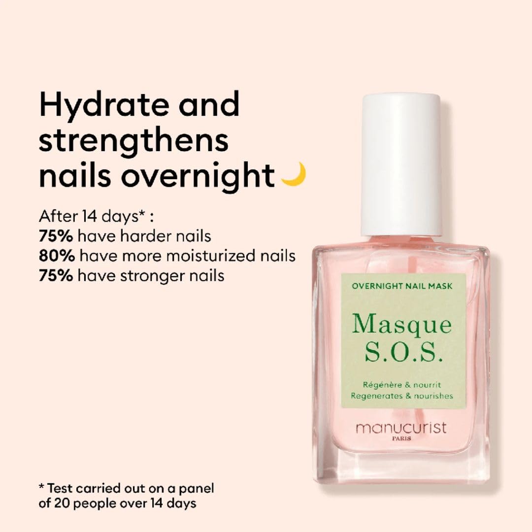 Manucurist SOS Nail Mask - Nail Care - Overnight Nail Mask - For Severely Damaged Nails - 80.5%
