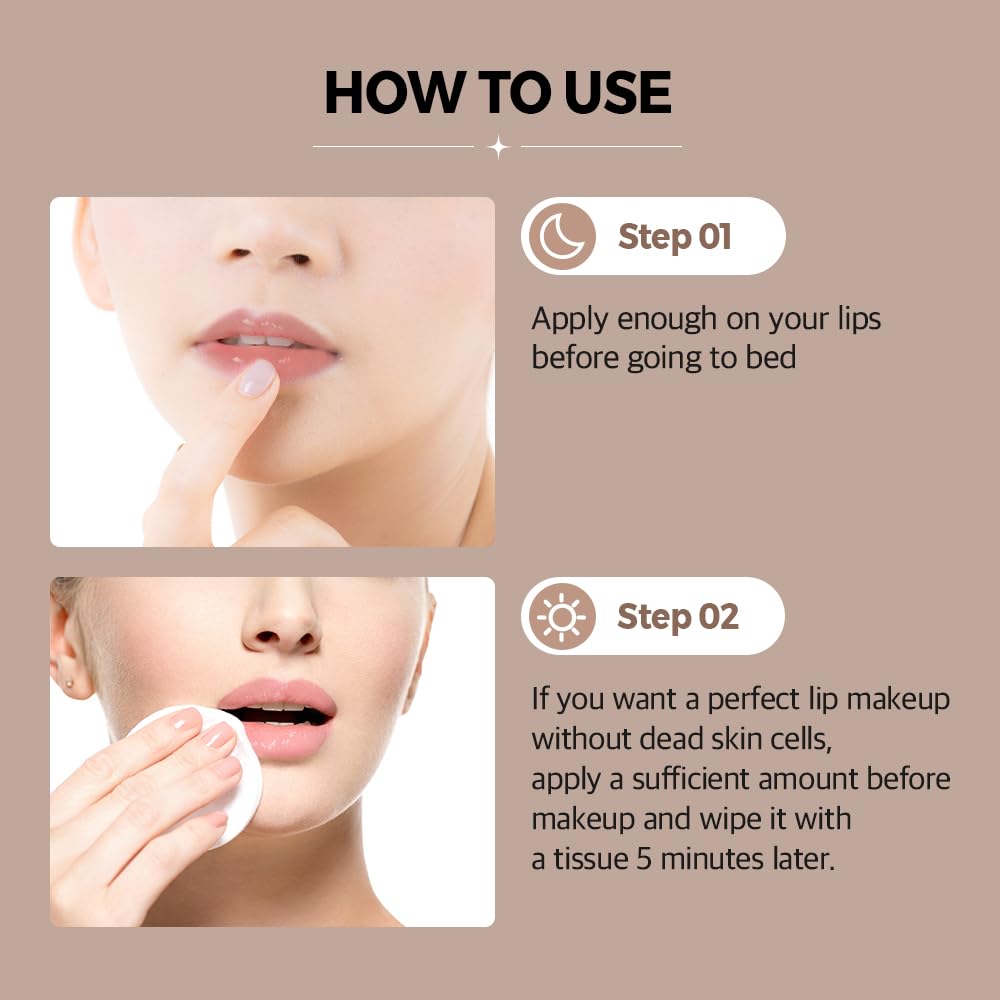 Klavuu Lip Mask Sleeping Pack (0.7oz) – Overnight Deep Hydrating Korean Lip Balm Treatment for Very