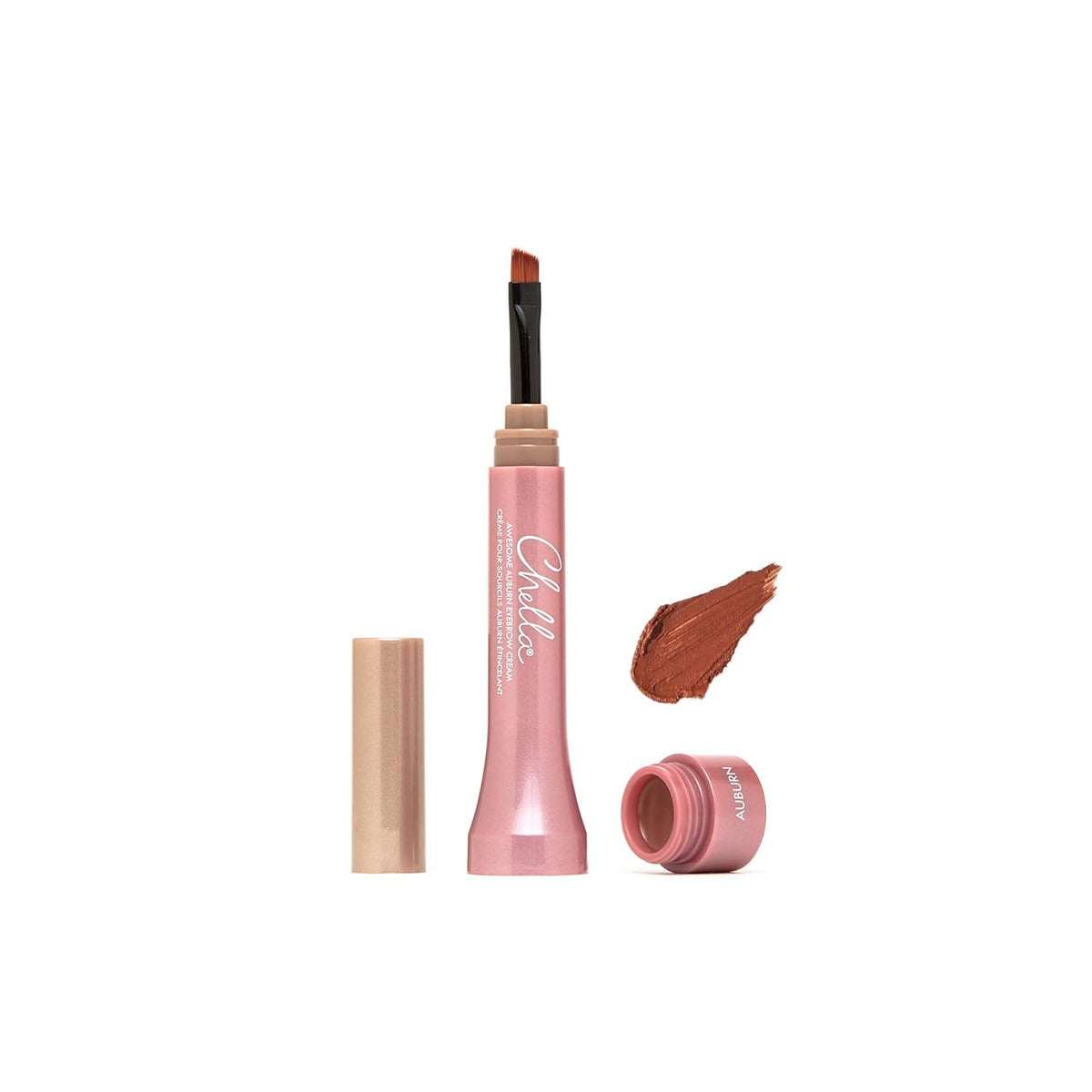 Chella Eyebrow Cream, Awesome Auburn - Vegan, Cruelty Free, Paraben Free, Gluten Free Eyebrow