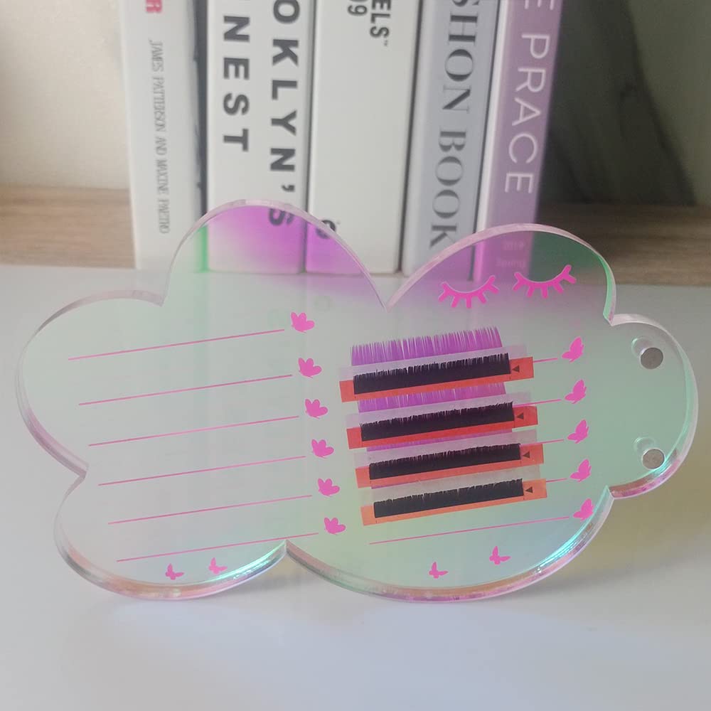 Grafting False Eyelash Acrylic Extension Pallet, Eyelash Extension Tweezers Plate Pad Makeup