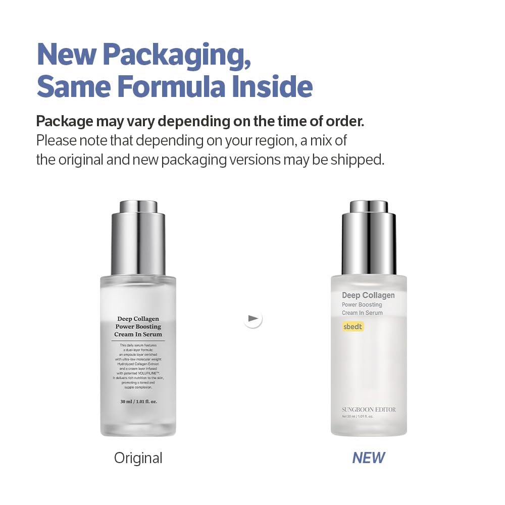 SUNGBOON EDITOR Deep Collagen Anti-Wrinkle Cream In Serum | Volufiline, Real Collagen, Skin
