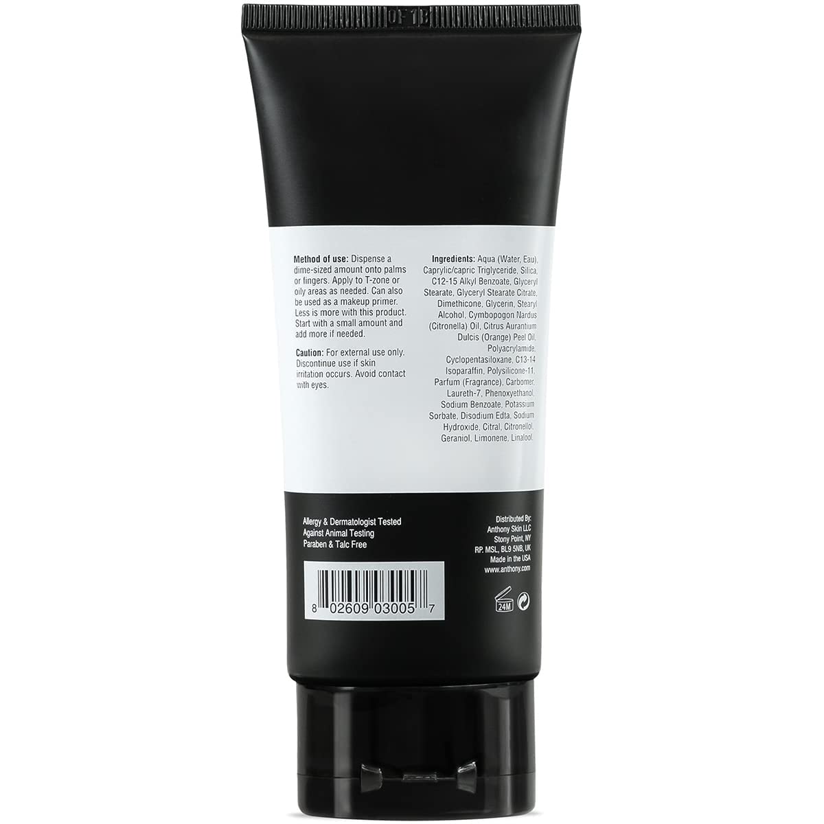Anthony Instant Fix Oil Control for Men – Mattifying Lotion for Oily Skin – Moisturizer and Pore