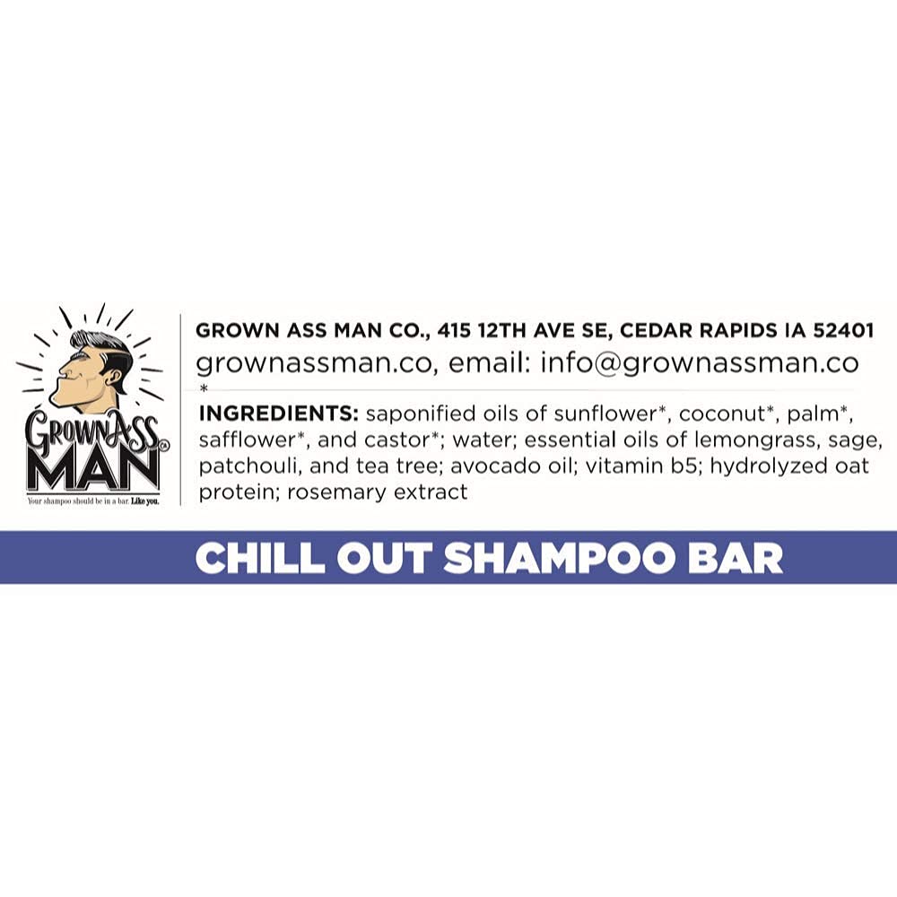 Solid Shampoo Bar Rich Lather 3 in 1: Hair, Beard & Body Wash - Plastic Free & Eco-Friendly