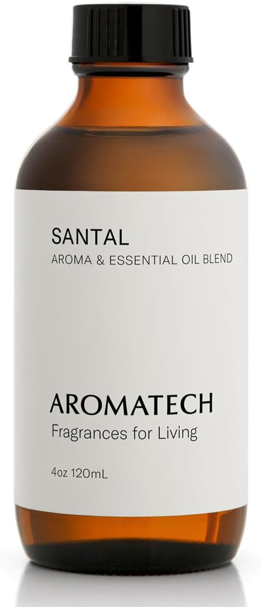 AromaTech Santal Aroma Essential Oil Blend: Luxury Hotel Inspired Aromatherapy with Amber, Vanilla