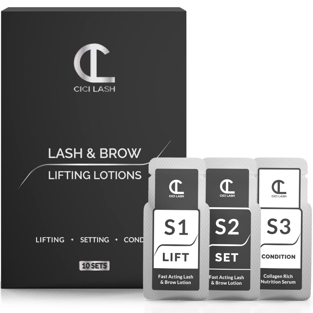 10 Sets Of Lash Lift & Brow Lamination Lotions For Professionals | Instant Perming, Lifting &