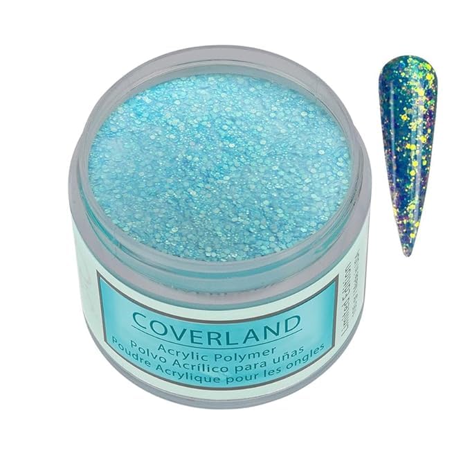 Tones Coverland Acrylic Powder | Blue Lagoon | 1.5 Oz | Limited Edition for Nail Design | Sculpting