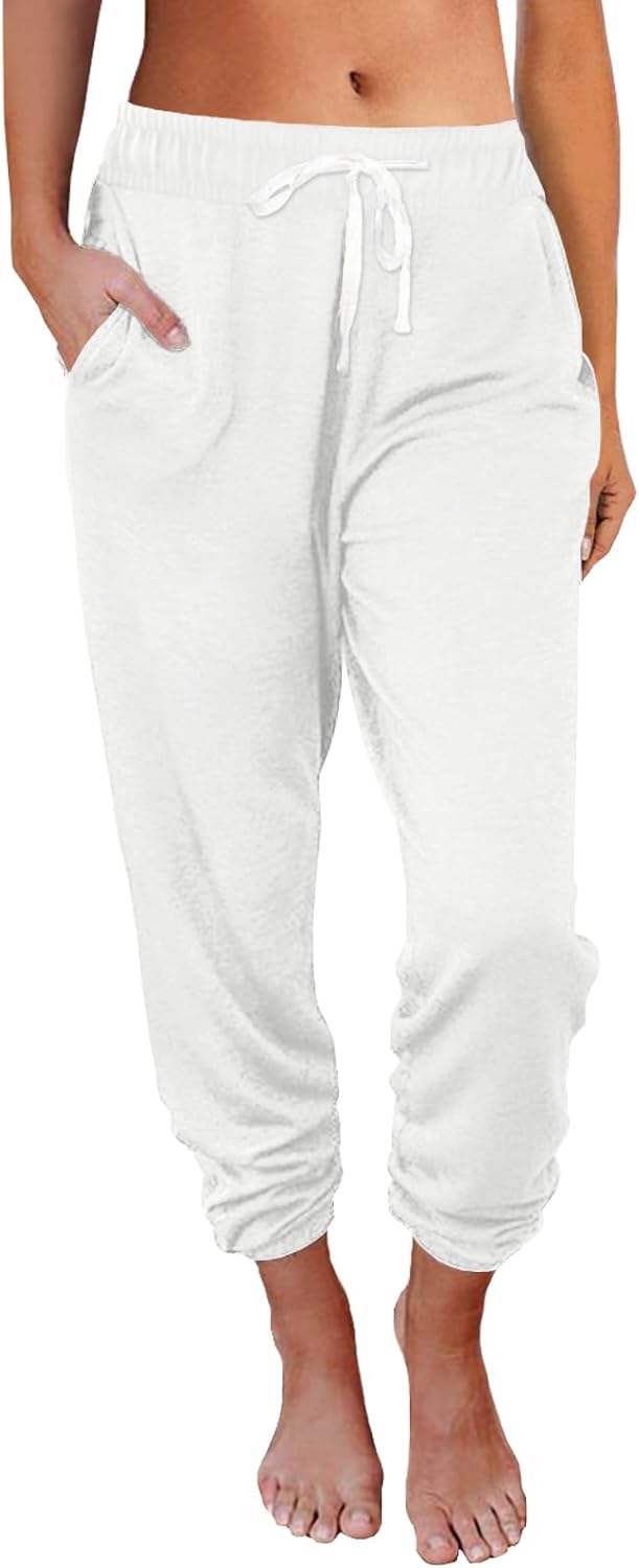 AUTOMET Sweatpants Women with Pockets Lounge Pajama Travel Pants Work Joggers Fall Clothes Winter