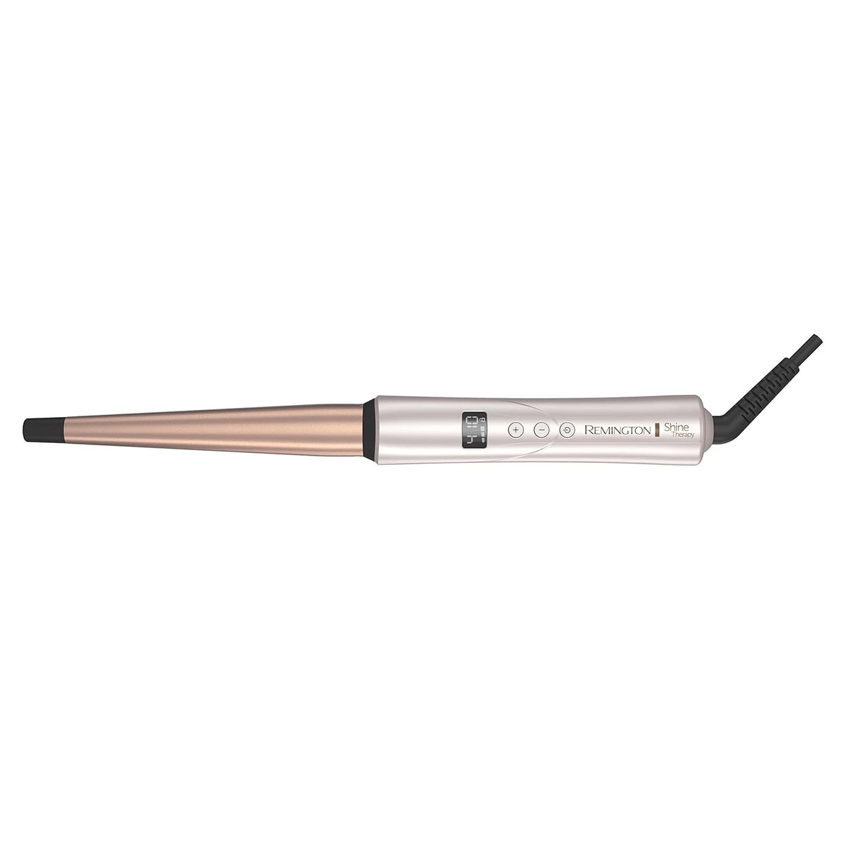 Remington Shine Therapy Argan Oil & Keratin Infused ½-1 Inch Tapered Curling Wand for Natural