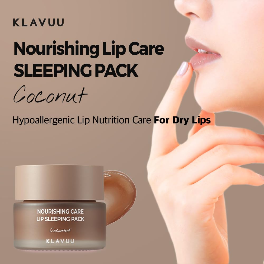 Klavuu Lip Mask Sleeping Pack (0.7oz) – Overnight Deep Hydrating Korean Lip Balm Treatment for Very
