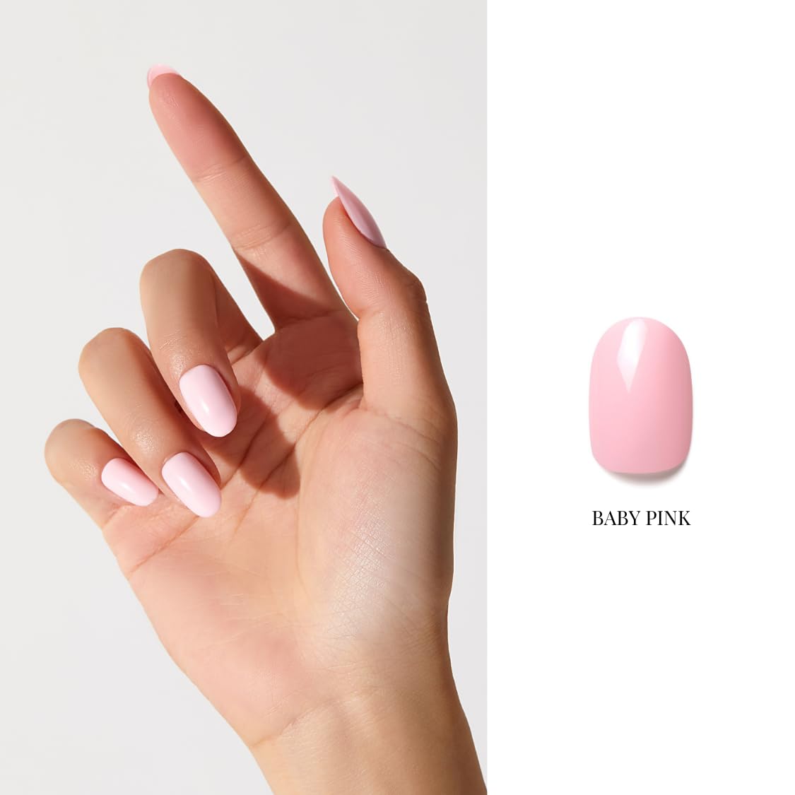 NAILOG One Step Pink Gel Nail Polish 12ml Top Coat Color Gel Base 3-In-1 Formula Soak Off UV Gel