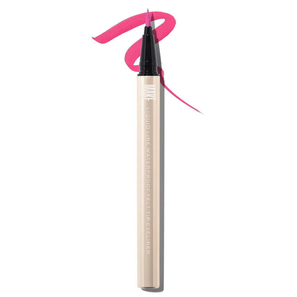 MAKE Beauty Liquid Line Waterproof Liquid Eyeliner Pen. Smudge-Proof Felt Tip for Precise