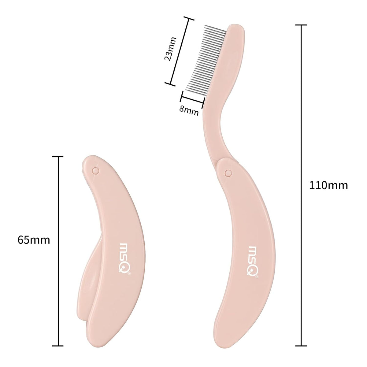 Eyelash Comb MSQ Eyelash Separator Tool Eyelash Comb Separator Folding Eyelash Brush Separator Lash