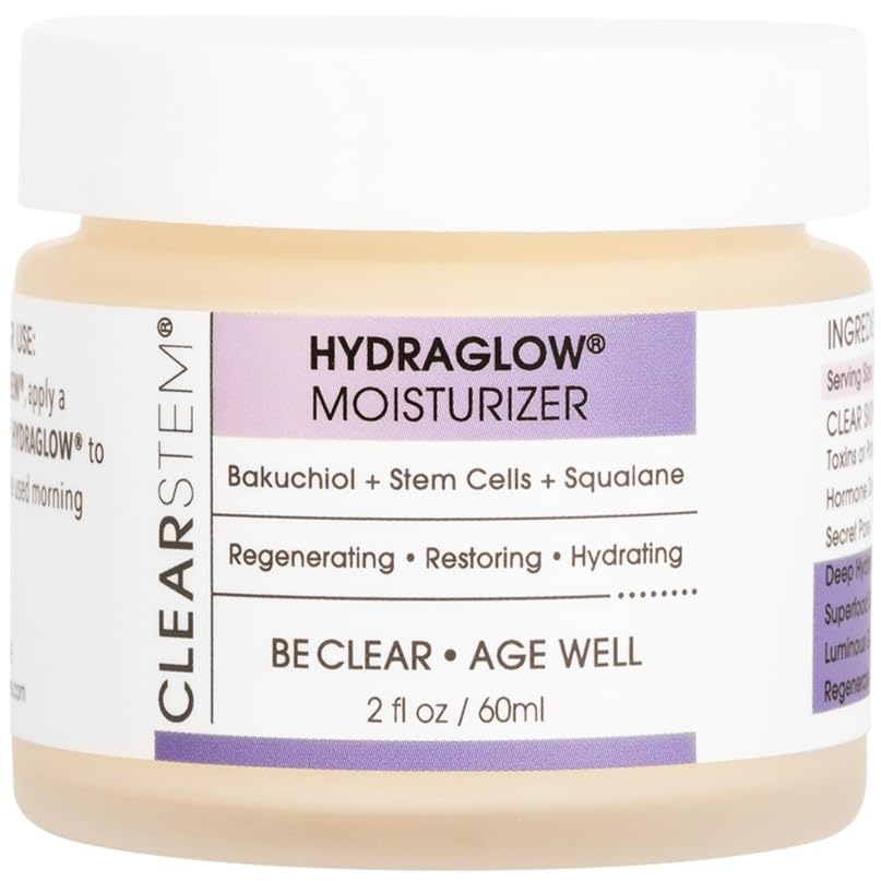 CLEARSTEM - HYDRAGLOW Stem Cell Moisturizer - Bakuchiol + Squalene - Youthful Skin Face Moisturizer