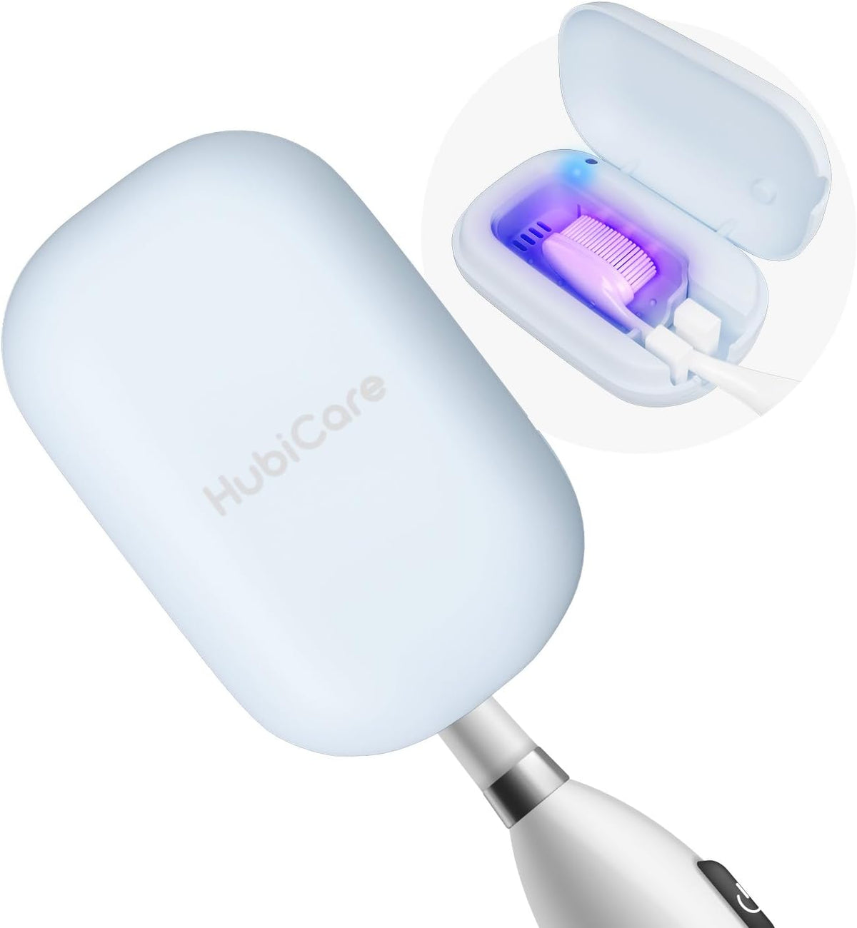 HubiCare Toothbrush Case, Spring pastel Color Portable Mini Toothbrush Covers with Holder