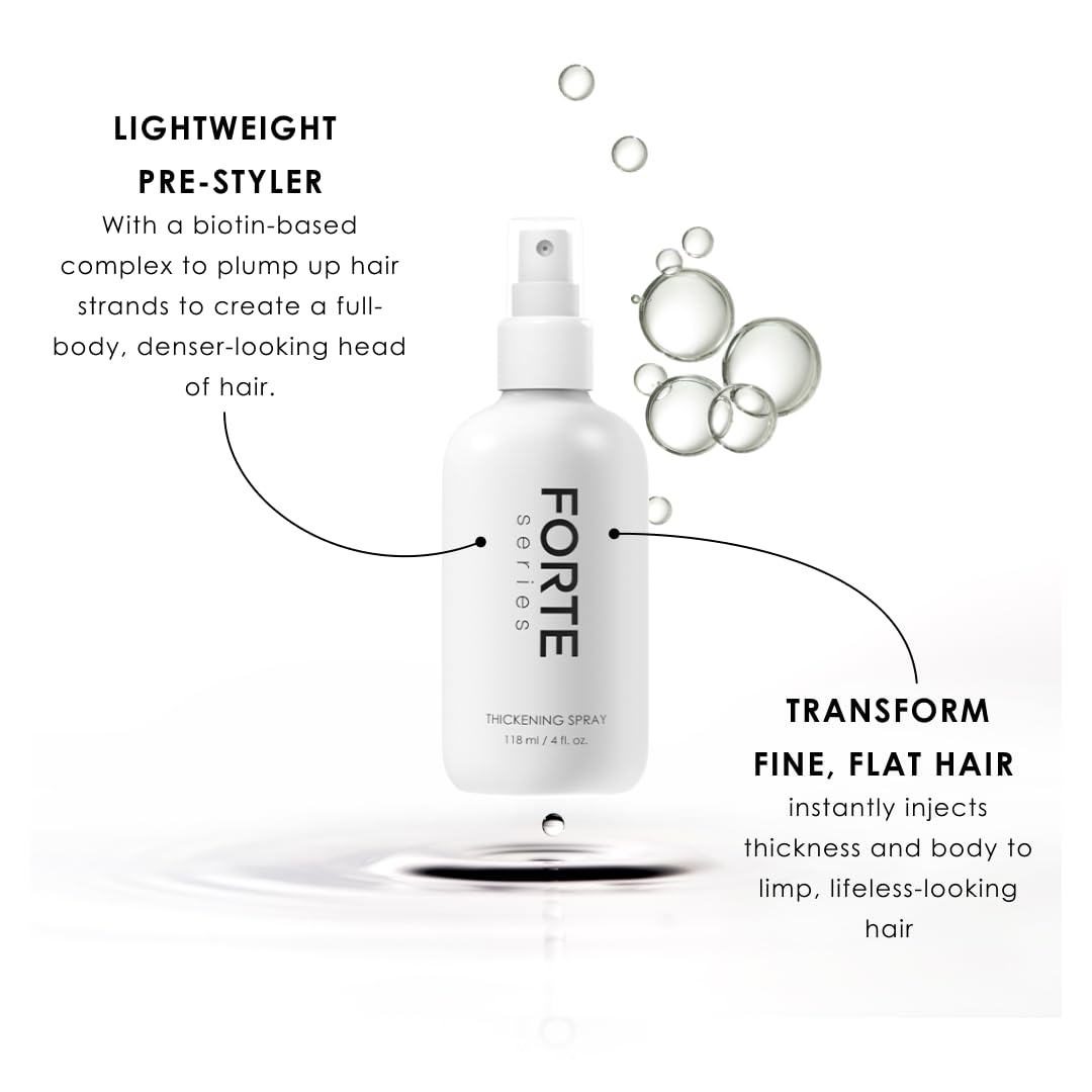 Hair Thickening Spray by Forte Series | Men's Hair Volume Spray | Hair Volumizer with Biotin