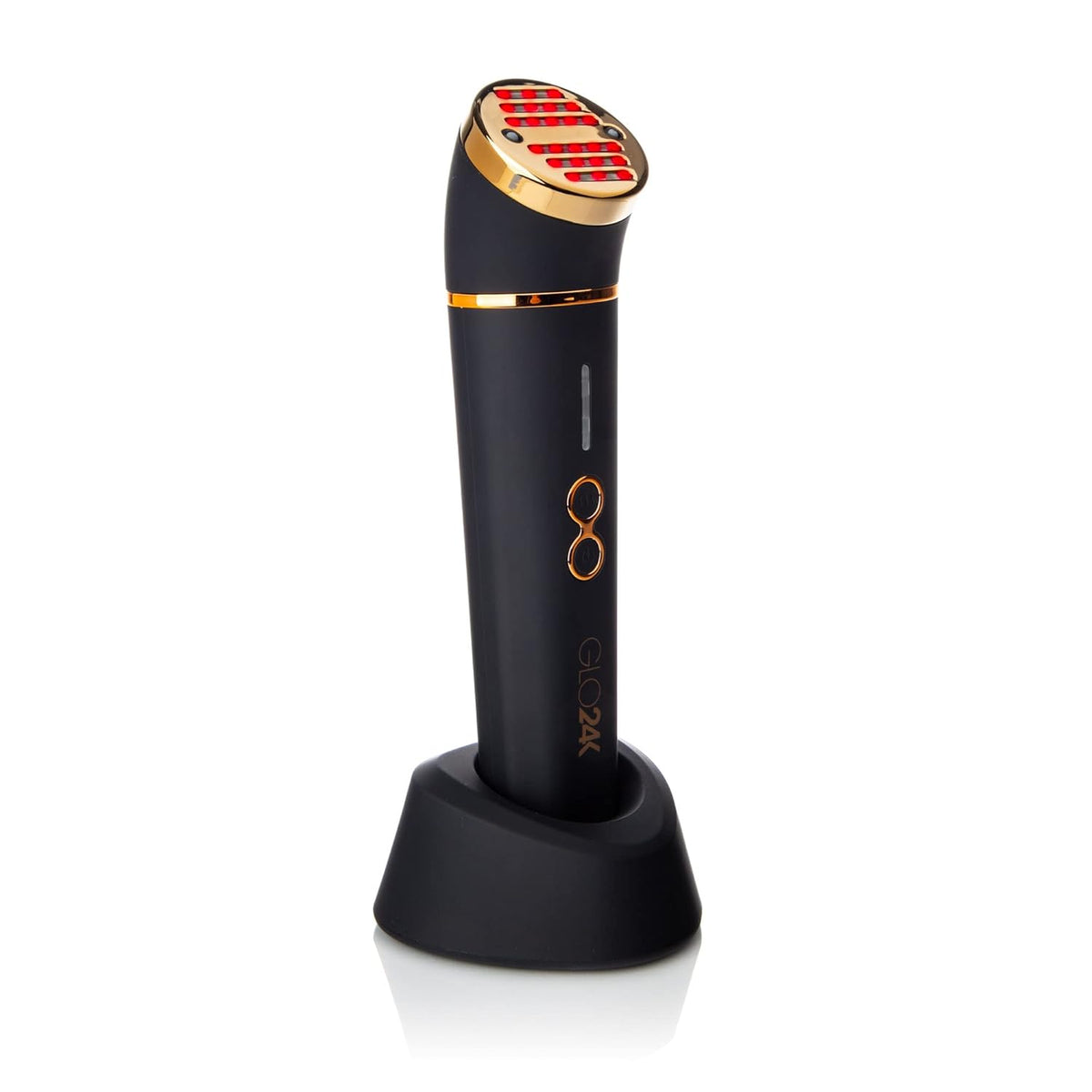 GLO24K Red Light Beauty Device for Face & Neck – 3-in-1 Facial and Neck Massager with Triple LED &