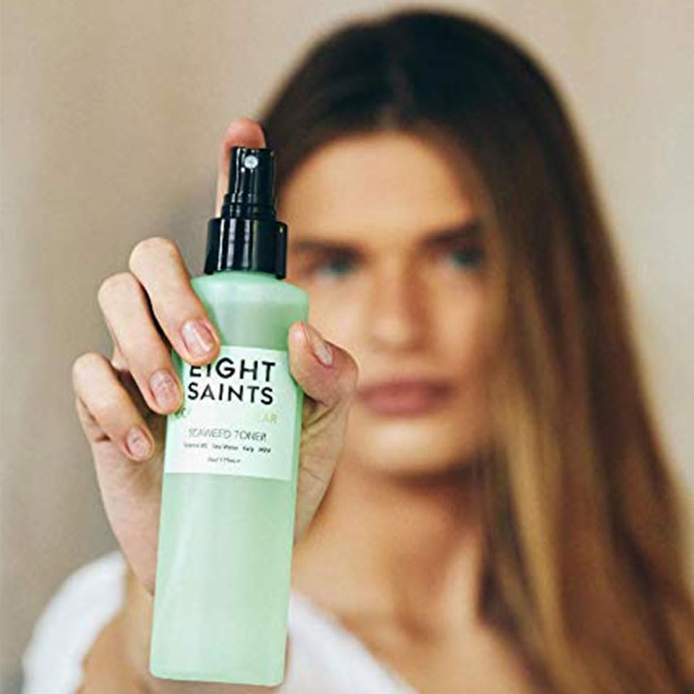 Eight Saints Coast is Clear Seaweed Anti Aging Face Toner, Natural and Organic Alcohol Free Witch