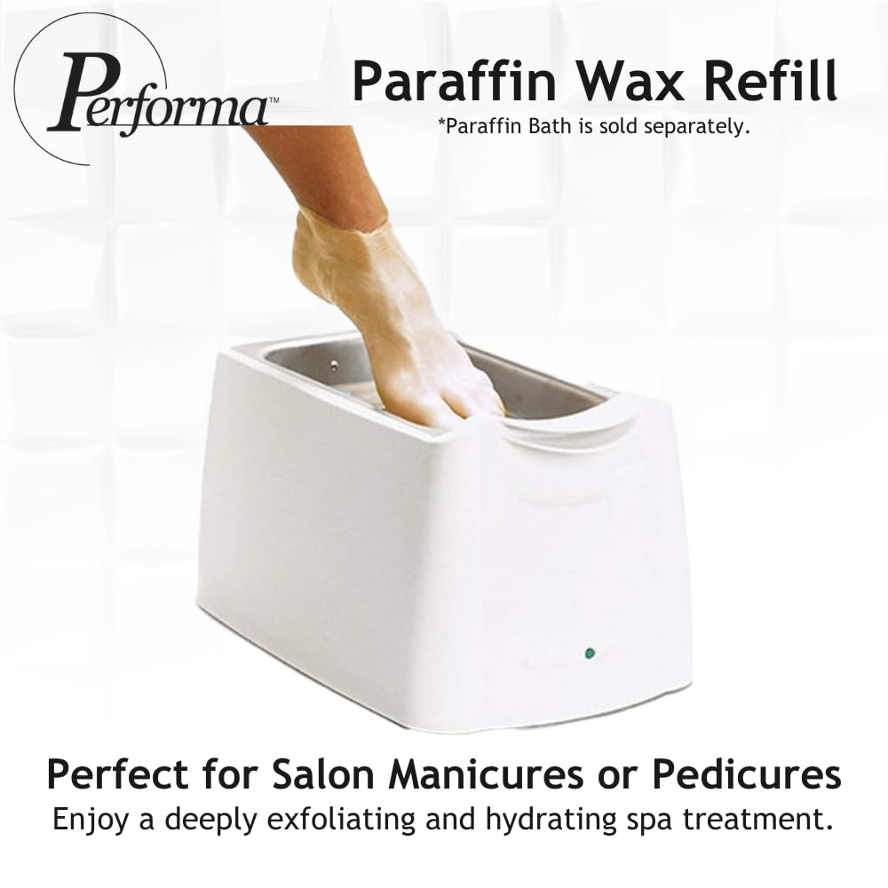 Performa Paraffin Wax Refill, 1 Pound Citrus Scented Blocks, Case of 6, Paraffin Bath Wax, Medical