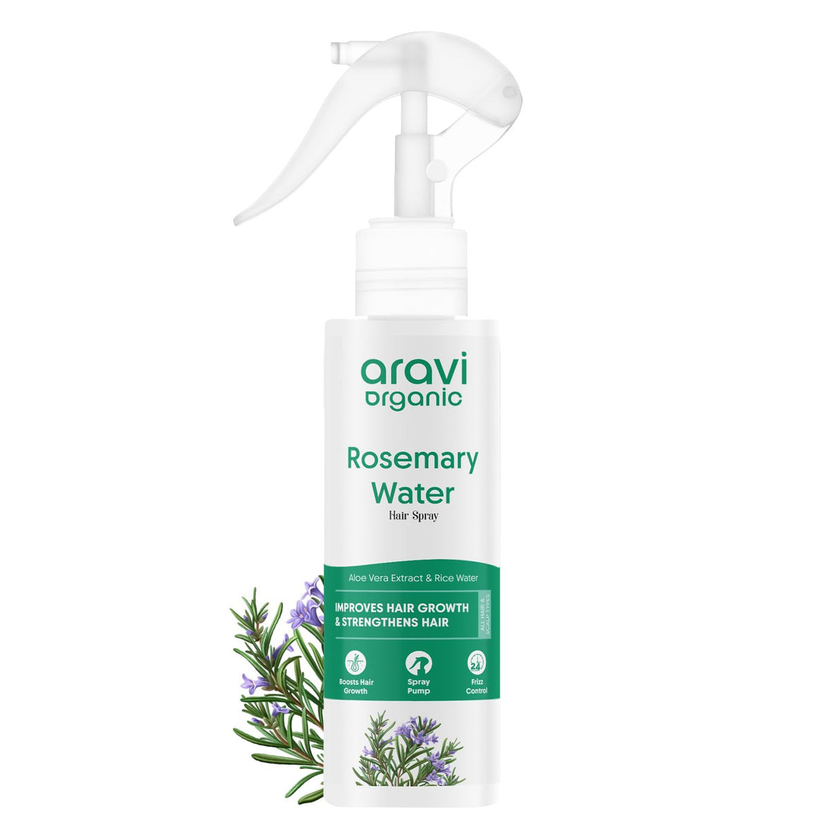Rosemary Water Hair Spray For Hair Growth - Reducing Hair Fall, Strengthens Hair & Breakage