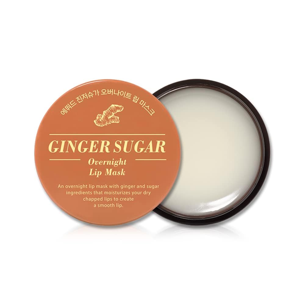 ETUDE Ginger Sugar Overnight Lip Mask 23g | Korean Lip Sleeping Mask Skin Care | Smooth and Moist