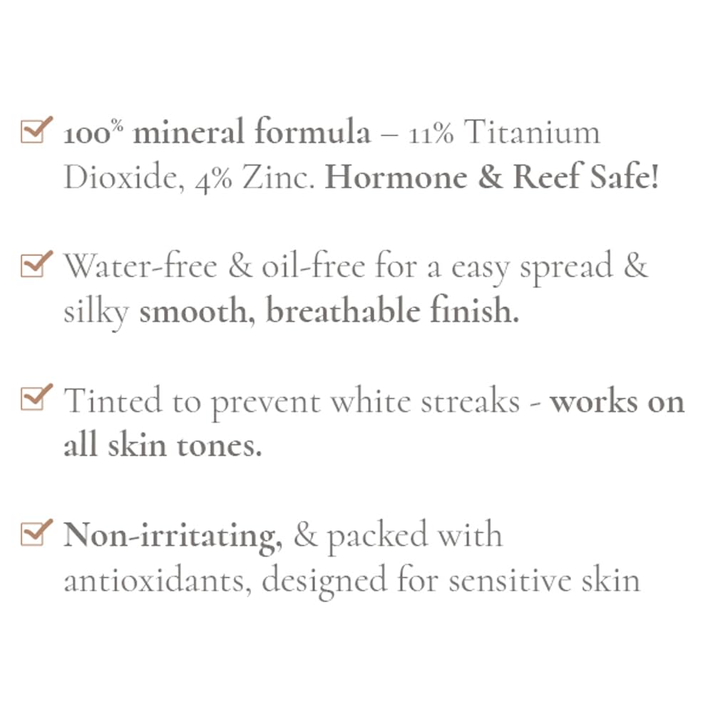 Glowbiotics Tinted Reef-Safe Sunscreen SPF 30: Non-Greasy Daily UVA/UVB Protection | Breathable
