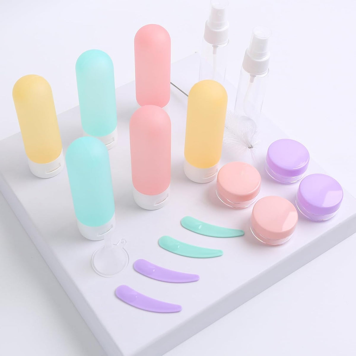20 Pack Travel Bottles Set for Toiletries TSA Approved, Leak Proof Travel Size Containers Kit