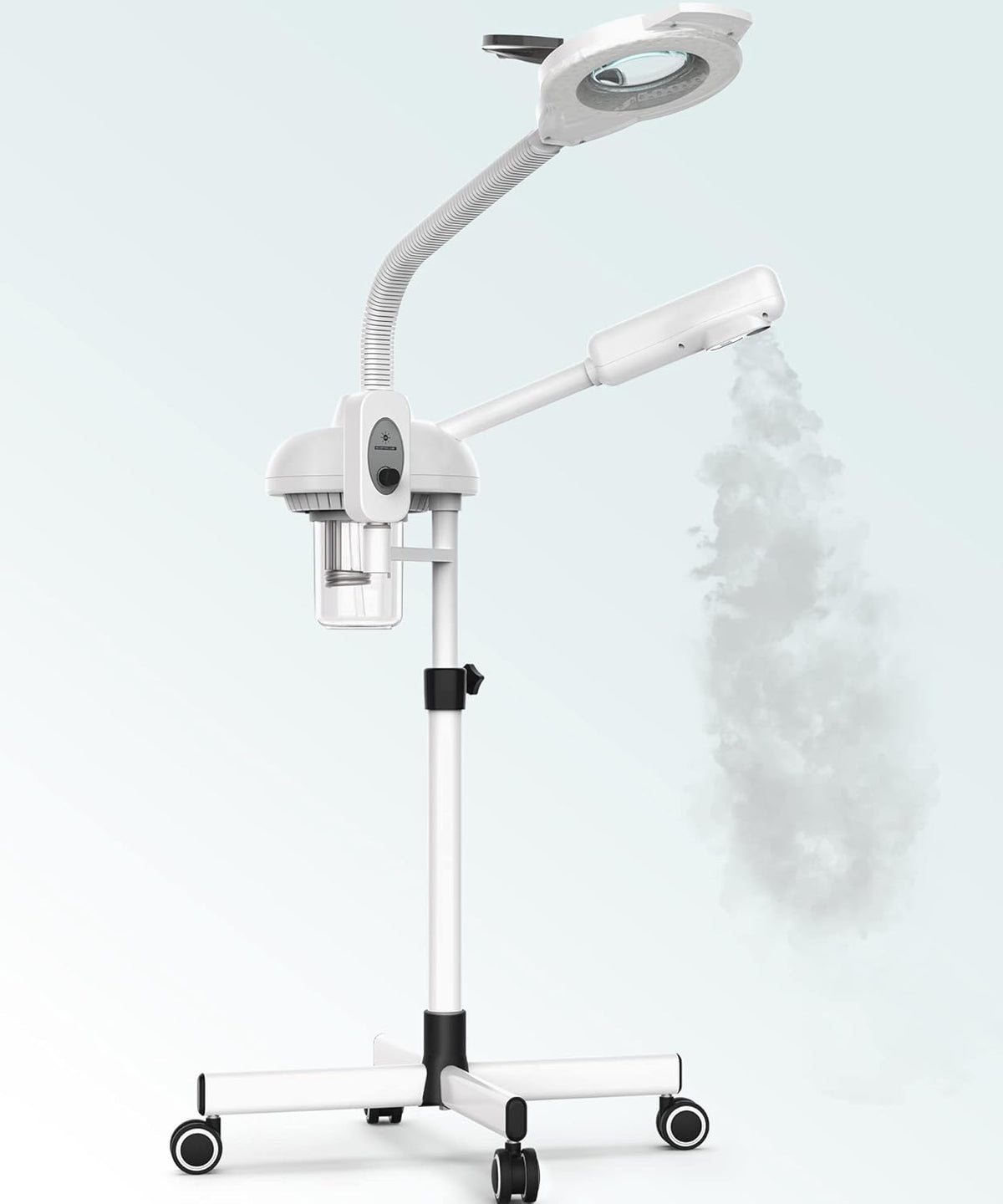TASALON Professional 2 in 1 Facial Steamer With 5X Magnifying Foldable Arm, Ozone Mist Steamer for