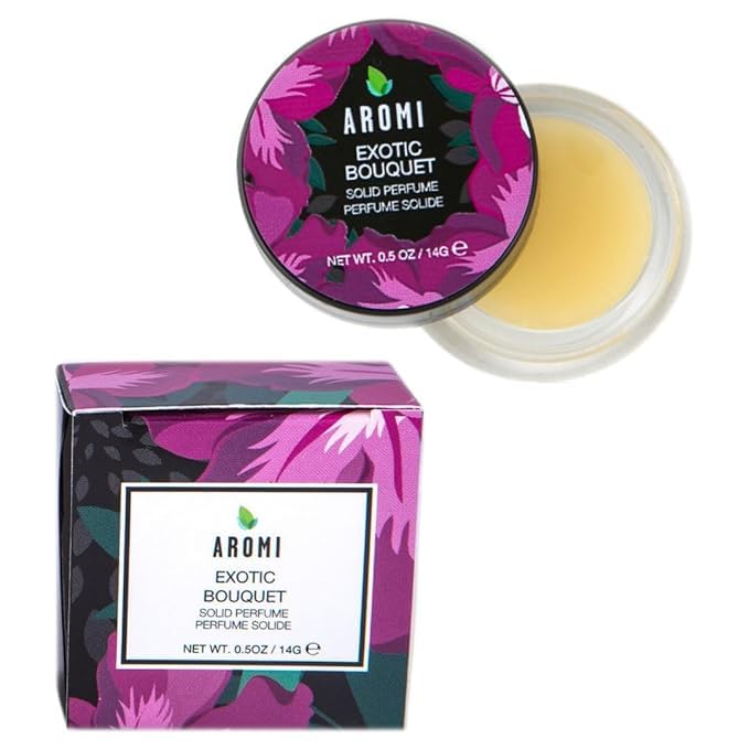 Aromi Solid Perfume | Floral Fragrance, Red Currant, Tuberose, Woodsy Scent, Vegan, Cruelty-free