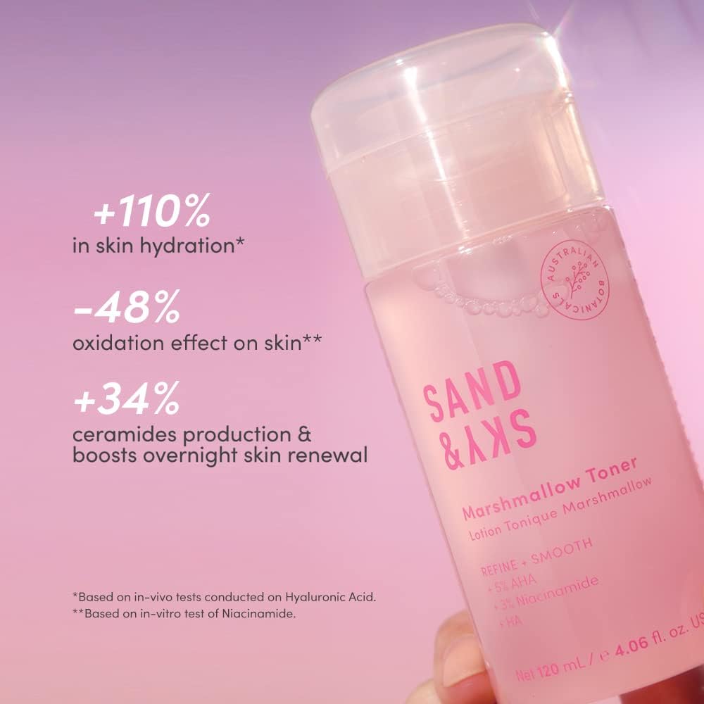 Sand & Sky Australian Essentials Brightening Toner with Niacinamide & Glycolic Acid - Marshmallow