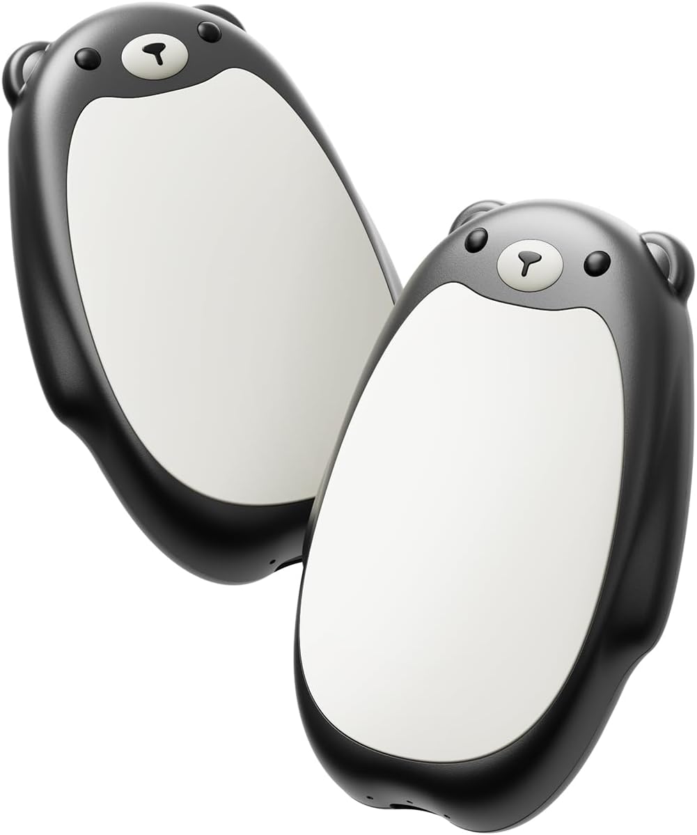 SWEETFULL Hand Warmers Rechargeable – Cute Bear, 2 Pack Magnetic Hot Hands, Reusable Electric