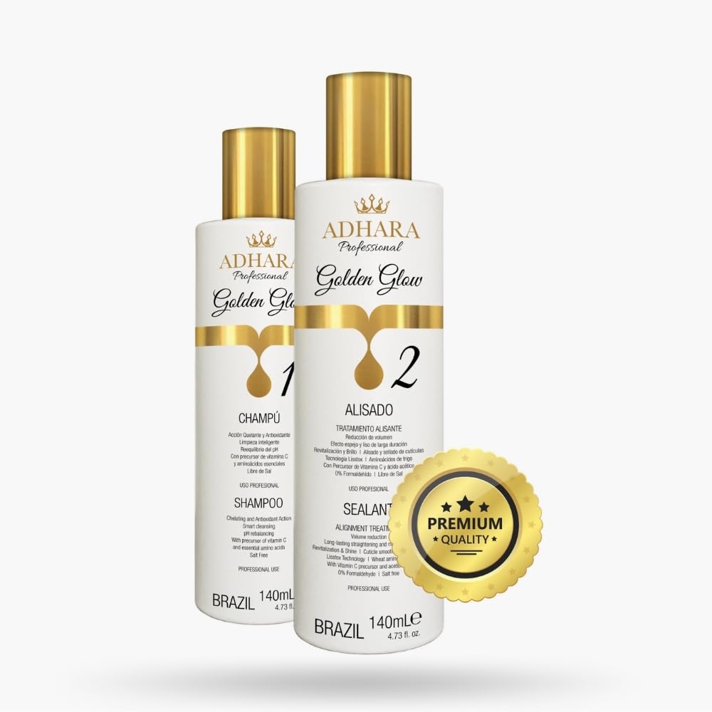 Brazilian Keratin Hair Straightening Kit | Salon-Quality Smoothing System | Permanent Treatment for