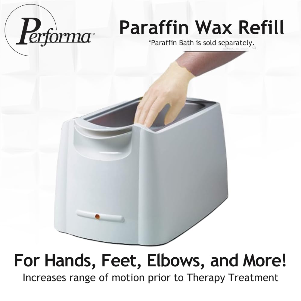 Performa Paraffin Wax Refill, 1 Pound Citrus Scented Blocks, Case of 6, Paraffin Bath Wax, Medical