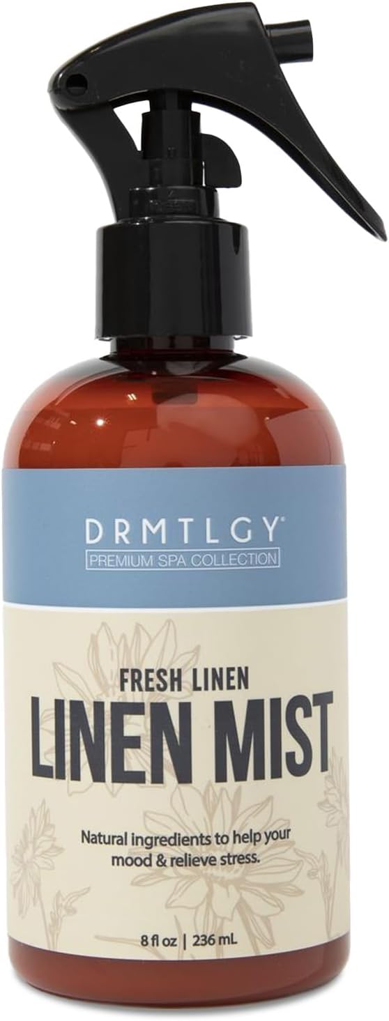 DRMTLGY Natural Fresh Linen Mist and Room Spray - Pure Essential Oils for a Pillow Spray, Linen