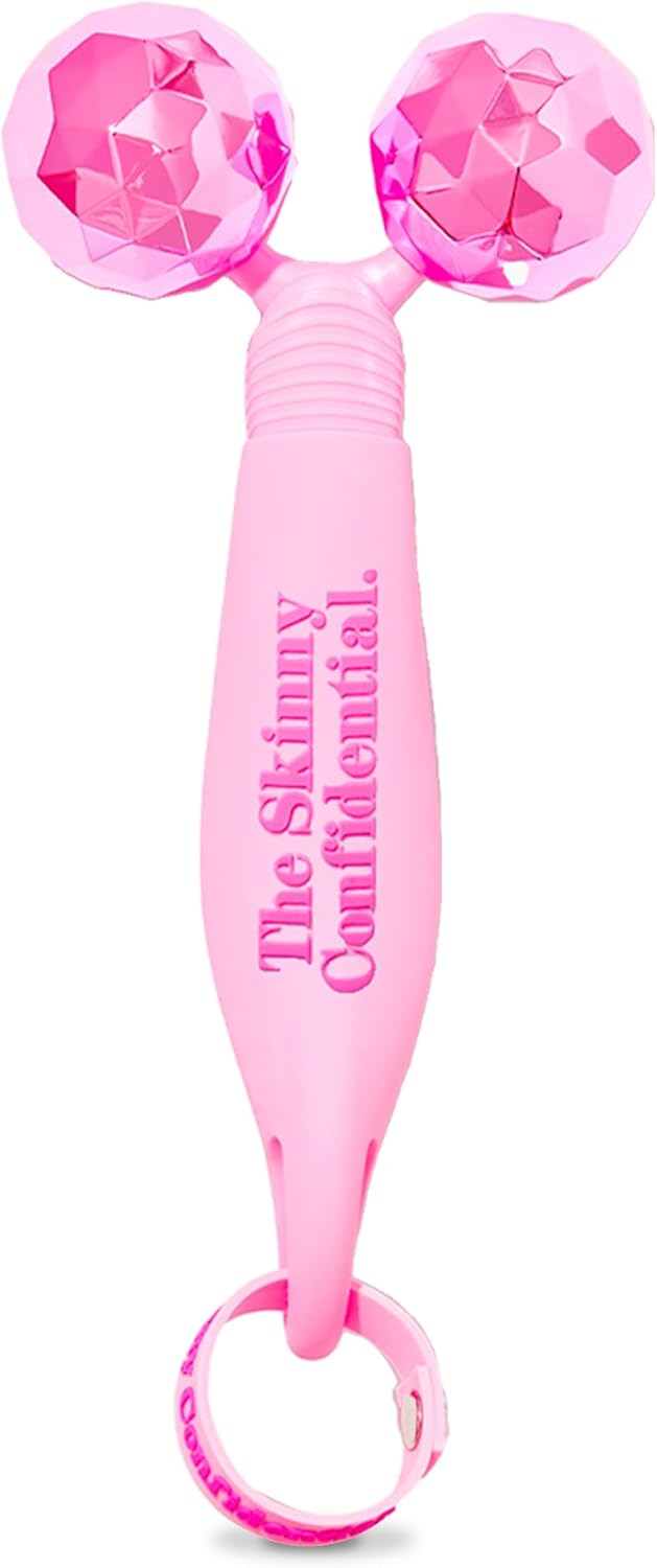 The Skinny Confidential Face Roller - Pink Balls Eye & Facial Roller Massager - Face Massage Tools