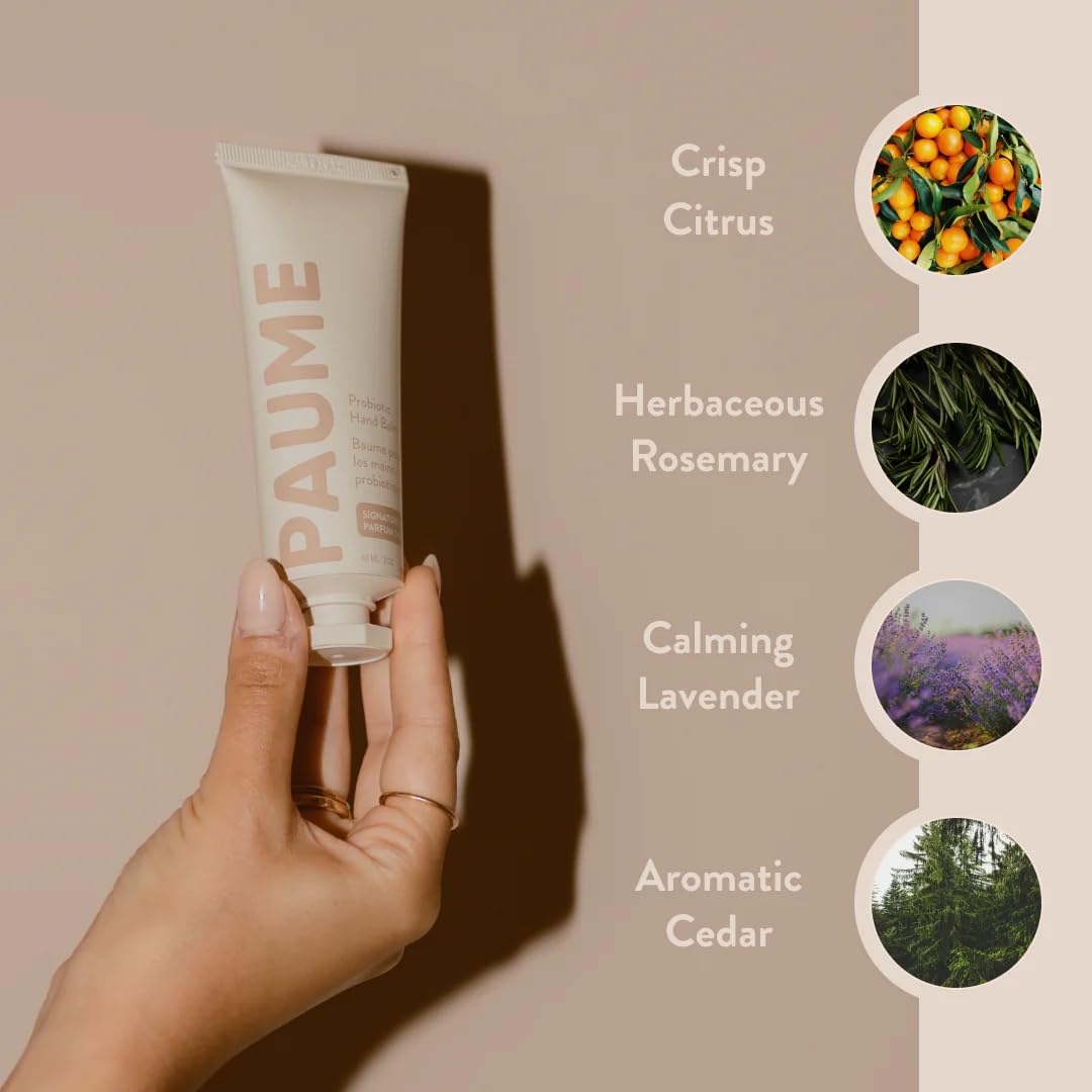 PAUME Probiotic Hand Balm, Non-Greasy, Fast Absorbing, Long Lasting Hydration, Hand Moisturizer for