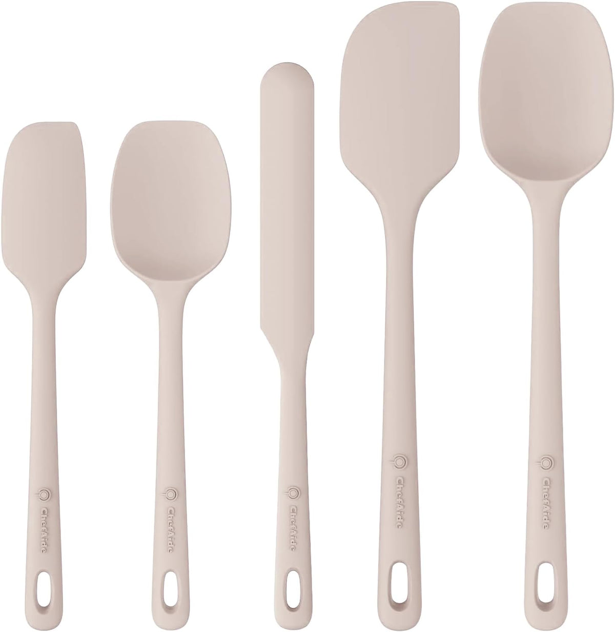 5 Pieces Silicone Spatula Set, Food Grade Rubber Spatula, Upgrade Strong Handle with Ergonomic